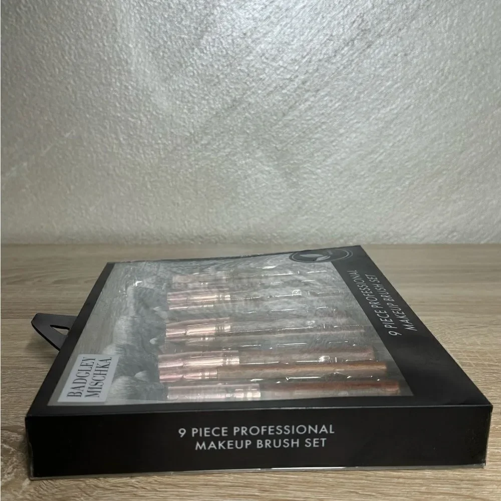 Badgley Mischka 9 Piece Professional MakeupBrush Set
